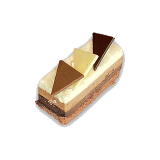 Tripla csokis tortaszelet
