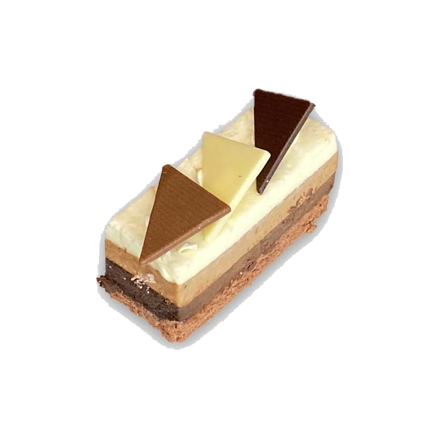 Tripla csokis tortaszelet